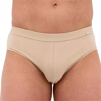 Slipy Pánské slipy Cornette Authentic 221/50 béžové, vel. L (48), z vysoké bavlna