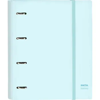 Kroužkový pořadač Safta Celeste Nebeská modrá (27 x 32 x 3.5 cm) (Náplň 100 listů)