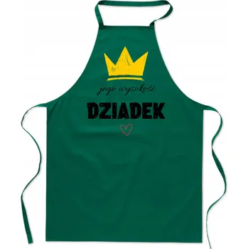 Kuchyňská zástěra Kuchyňská zástěra Dárek ke Dni dědečka - Jeho veličenstvo dědeček