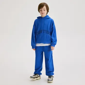 Dětská móda Reserved - Bavlněné jogger kalhoty - modrá - ZI204-55X - ZI204-55X-170