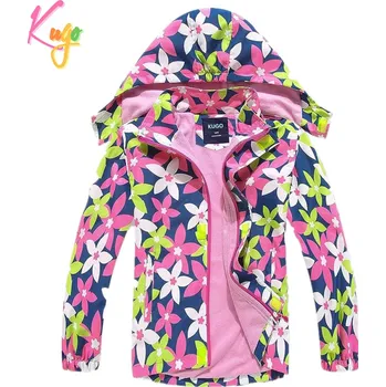 Dívčí bunda Kugo B2839-2 květiny
