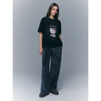 Oblečení a móda Rovné kalhoty Hello Kitty - M - House - tmavošedý - 657JT-90X