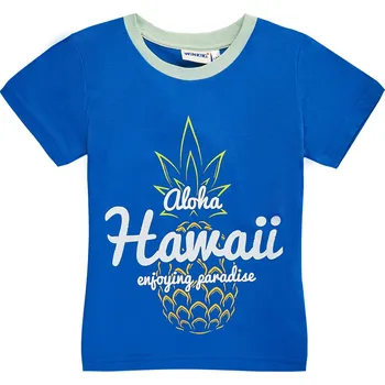 Winkiki Kids Wear Chlapecké tričko Hawaii - tmavě modrá Velikost: 110