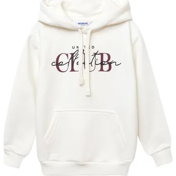 Chlapecká mikina Winkiki Kids Wear Chlapecká mikina s kapucí Club Collection - Mléčně bílá Velikost: 158