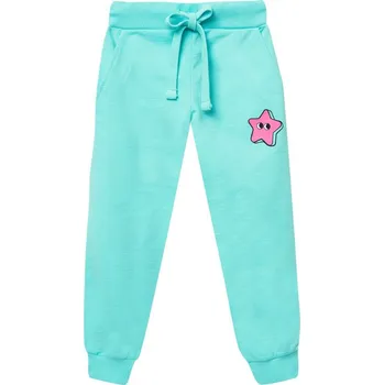 Winkiki Kids Wear Dívčí tepláky Star - tyrkysová Velikost: 116