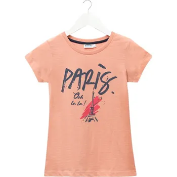 Winkiki Kids Wear Dívčí tričko Paris - pudrová Velikost: 158