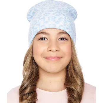 Čepice Marhatter Dívčí pletená čepice - 9536 - bílo-modrá