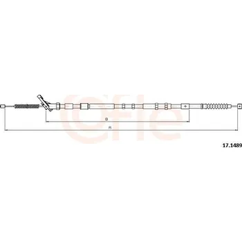 Auto-moto Lanovod parkovací brzdy COFLE 92.17.1489