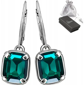 Náušnice Náušnice stříbro 925 Elegantní Náušnice s křišťálem pro ni