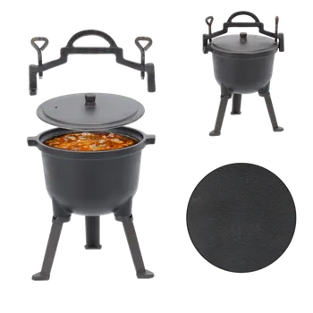 Kempingové nádobí Pro-Tech shop Myslivecký litinový kotlík 5L 62490&nbsp;BBQ3703