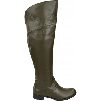 Dámské kozačky Elitabut Dámské kozačky nad koleno s plochým podpatkem, velikost 38