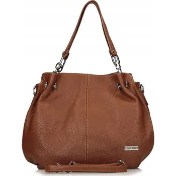 Kabelka Toscanio kabelka z pravé lícové kůže hnědá