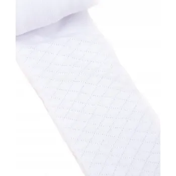 Dívčí oblečení Dívčí žakárové Punčocháče bílé 68-74 YOCLUB