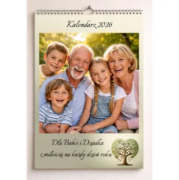 Obraz FOTO-KALENDÁŘ 13-LISTOVÝ A4 + VAŠE FOTKY KREATOR Den babičky a dědečka