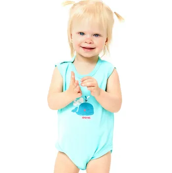 Kojenecká souprava Winkiki Kids Wear Dívčí body bez rukávů Adventures - mátová Velikost: 62