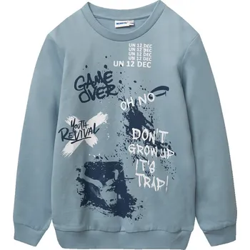 Chlapecká mikina Winkiki Kids Wear Chlapecká mikina Game Over - modrá Velikost: 146