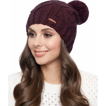 Čepice Marhatter Dámská pletená čepice - 9568 - vínová