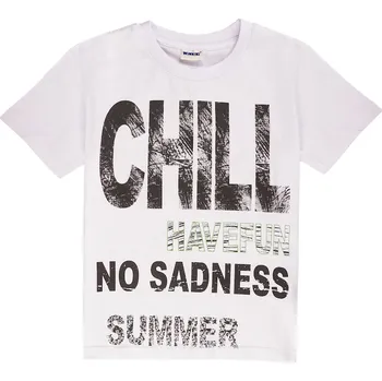 Chlapecké tričko Winkiki Kids Wear Chlapecké tričko Chill - bílá Velikost: 152