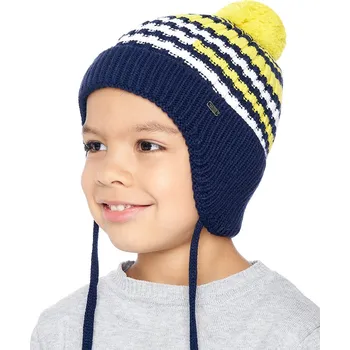 Čepice Marhatter Chlapecká pletená čepice - 9364 - tmavě modrá