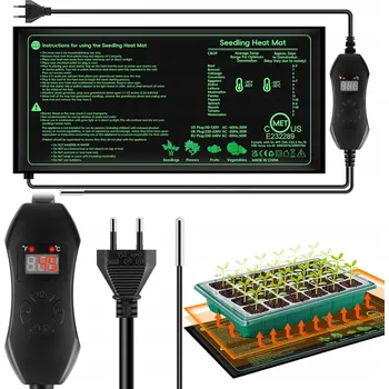 Topná rohož TOPNÝ ROHOŽ S TERMOSTATEM PRO TERÁRIUM ROSTLIN SAZENIC 52x24 cm 50W