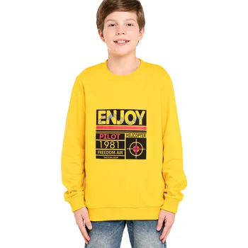 Chlapecká mikina Winkiki Kids Wear Chlapecká mikina Enjoy - žlutá Velikost: 152