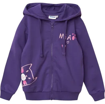 Dívčí oblečení Winkiki Kids Wear Dívčí mikina s kapucí Mia - fialová Velikost: 98