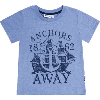Chlapecké tričko Winkiki Kids Wear Chlapecké tričko Away - modrý melanž Velikost: 116
