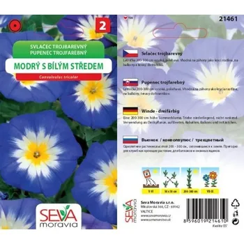 Semeno Svlačec trojbarevný modrý s bílým středem