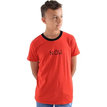 Winkiki Kids Wear Chlapecké tričko Now - červená Velikost: 158