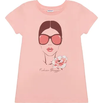 Dívčí oblečení Winkiki Kids Wear Dívčí tričko Fashion Blogger - růžová Velikost: 164