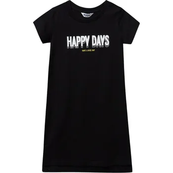 Dívčí šaty Winkiki Kids Wear Dívčí šaty Nice Day - černá Velikost: 146