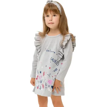 Dívčí mikina Winkiki Kids Wear Dívčí šaty Fairies - šedý melanž Velikost: 116
