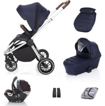 Kočárek ZOPA - SET kočárek Move+ korba+adaptéry+autosedačka - Sky Blue/Silver