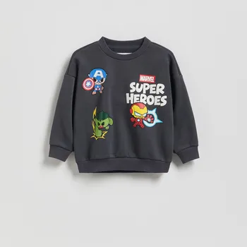 Chlapecká mikina Reserved - Mikina Marvel - tmavě šedá - 661HR-90X - 661HR-90X-80