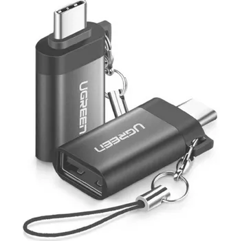 Elektrická zásuvka UGREEN USB kabel USB 3.2 Gen1 USB-C ® zástrčka, USB-A zásuvka černá 50283