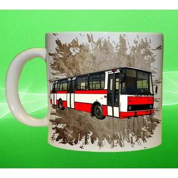 hrnek s autobusem KAROSA B 732 hnědý 450 ml