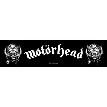 Nášivka Rock Off Motörhead War Pigs 20 x 5 cm černá/bílá