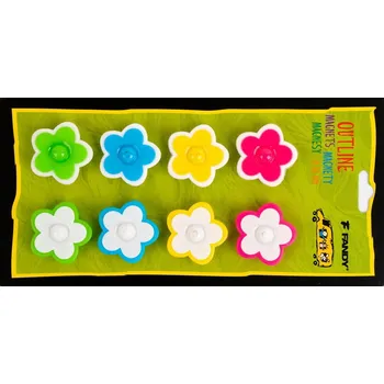 Dekorativní magnet Magnety Outline 8 ks - Kytka