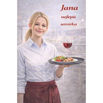 Plechová cedule Cedule - Servírka - Plast / A5 ( 20x15cm) / 2. Malba olejem