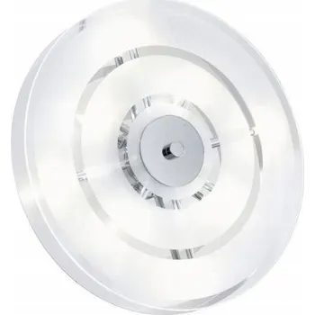 Zápustné stropní svítidlo chrom STŘÍBRO saténové SKLO