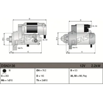 Startér Startér DENSO DSN3136