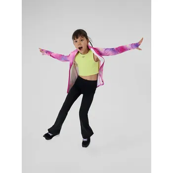 Dívčí legíny 4F dětské legíny klasické polyester černé velikost 134