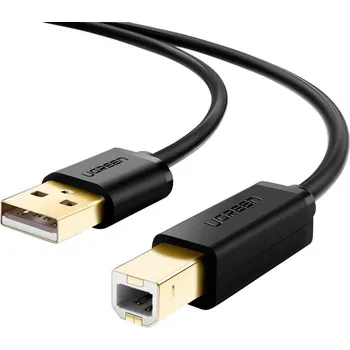 Mobilní telefon UGREEN USB kabel USB 2.0 USB-A zástrčka, USB-B zástrčka 1.5 m černá 10350