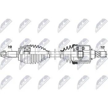 Hnací hřídel - poloosa NTY NPW-MS-120