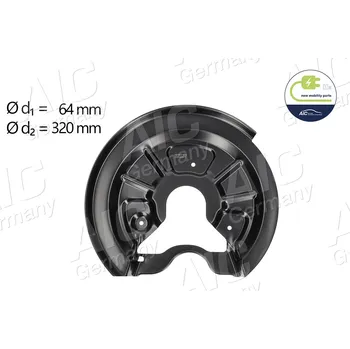 Auto-moto Ochranný plech proti rozstřikování, brzdový kotouč AIC 56163