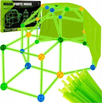 ostatní stavebnice Stavebnice Slámky, Tyčky, Trubičky - Stavebnice pro Děti - Stan Fluorescenční