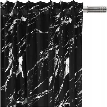 Fliying Sametový závěs na pásce L 786 černý/stříbrný, 140x250 cm(cena za 1 kus)