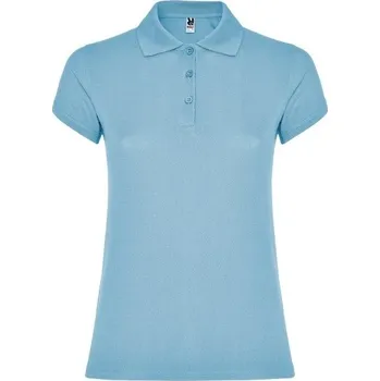 ROLY Polokošile STAR dámská krátký rukáv - AKCE! E6634-10-XXL 2XL Modrá nebesky