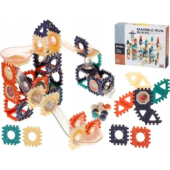 ostatní stavebnice Magnetické Stavebnice Ikonka Marble - kuličková dráha, 110 dílků