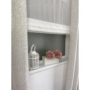 Prostěradlo Imitace římské rolety SILVER 3 sklady šířka 110 cm